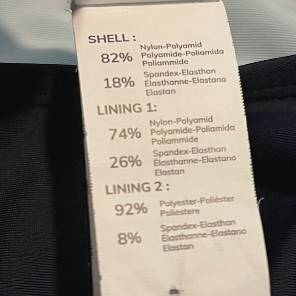 CUPSHE Plus Size 1X Navy Blue V-Neck One Piece Swimsuit Tummy Control Women - Picture 7 of 9